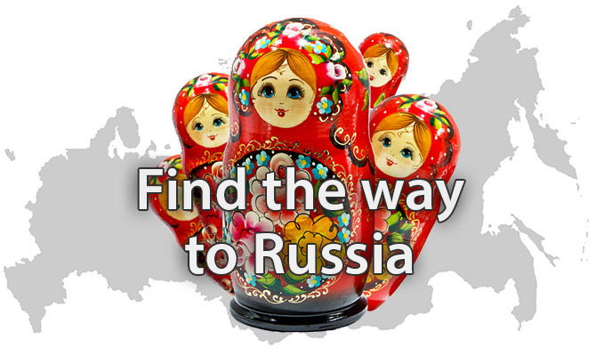 Find the way to Russia